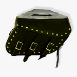 Load image into Gallery viewer, 3 Straps Large Leather Saddlebags with Studs