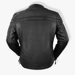 Load image into Gallery viewer, Men Naked Cowhide Motorcycle Jacket