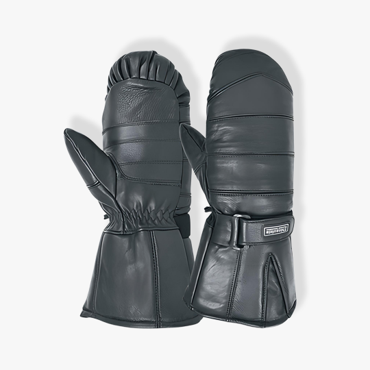 Mens Motorcycle Leather Mittens 2209