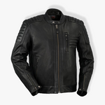 Load image into Gallery viewer, Defender – Men’s Leather Motorcycle Jacket