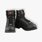 Load image into Gallery viewer, Milwaukee Leather MBM9080 Men’s Black 6-Inch Lace To Toe Boots With Gear Shift Protection