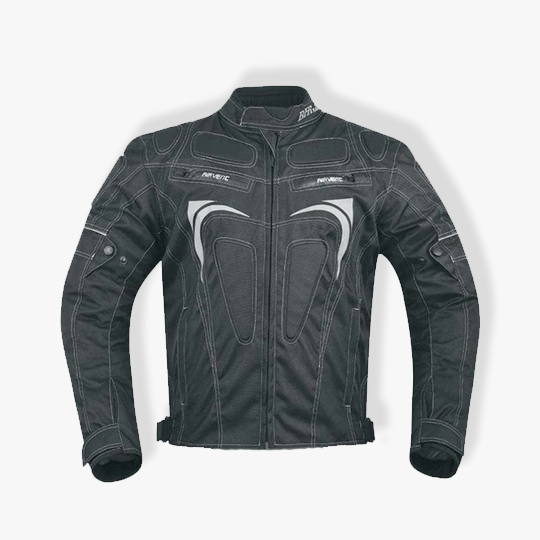 Men Black Motorcycle Jacket 01