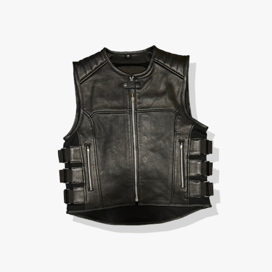 New SWAT Style Leather Vest