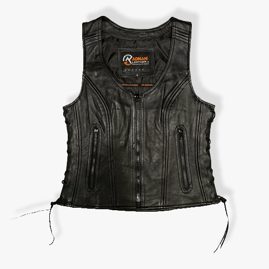 Ladies Leather Vest Item 1