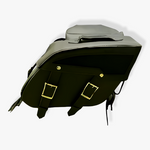 Load image into Gallery viewer, 2 Straps Small Leather Saddlebags
