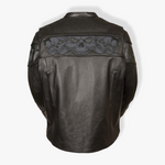 Load image into Gallery viewer, Reflective Skulls Leather Jackets
