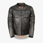 Load image into Gallery viewer, Reflective Skulls Leather Jackets
