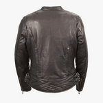 Load image into Gallery viewer, Women Naked Cowhide Motorcycle Jacket

