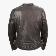 Women Naked Cowhide Motorcycle Jacket
