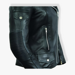 Load image into Gallery viewer, Ladies Naked Cowhide Motorcycle Jacket
