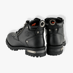 Load image into Gallery viewer, Milwaukee Leather MBL9335 Women’s Black Low Cut Lace-Up Leather Riding Boots With Zippers
