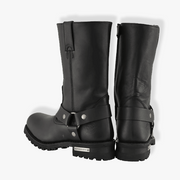 Milwaukee Leather MBM131 Men’s Black 11-Inch Classic Square Toe Harness Boots