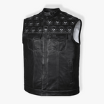 Load image into Gallery viewer, Skull Quilted Diamond Leather Vest

