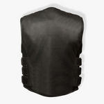 Load image into Gallery viewer, Mens SWAT Style Zipper Front Cowhide Leather Vest
